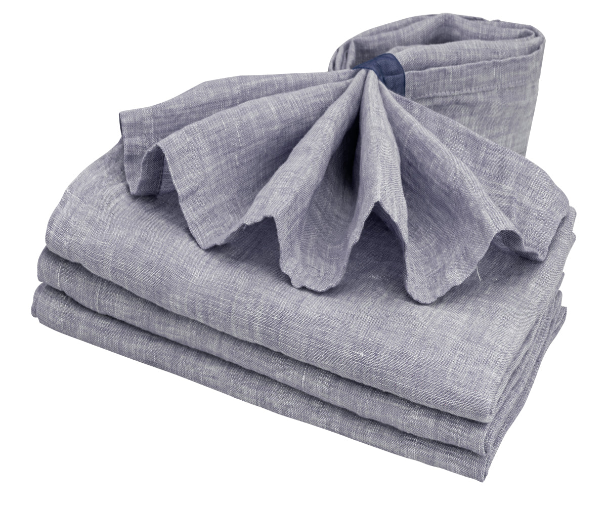 Plain Linen Napkins - Set of 4