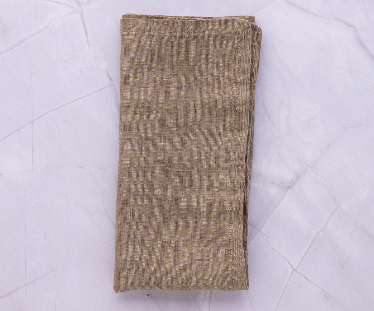 Plain Linen Napkins - Set of 4