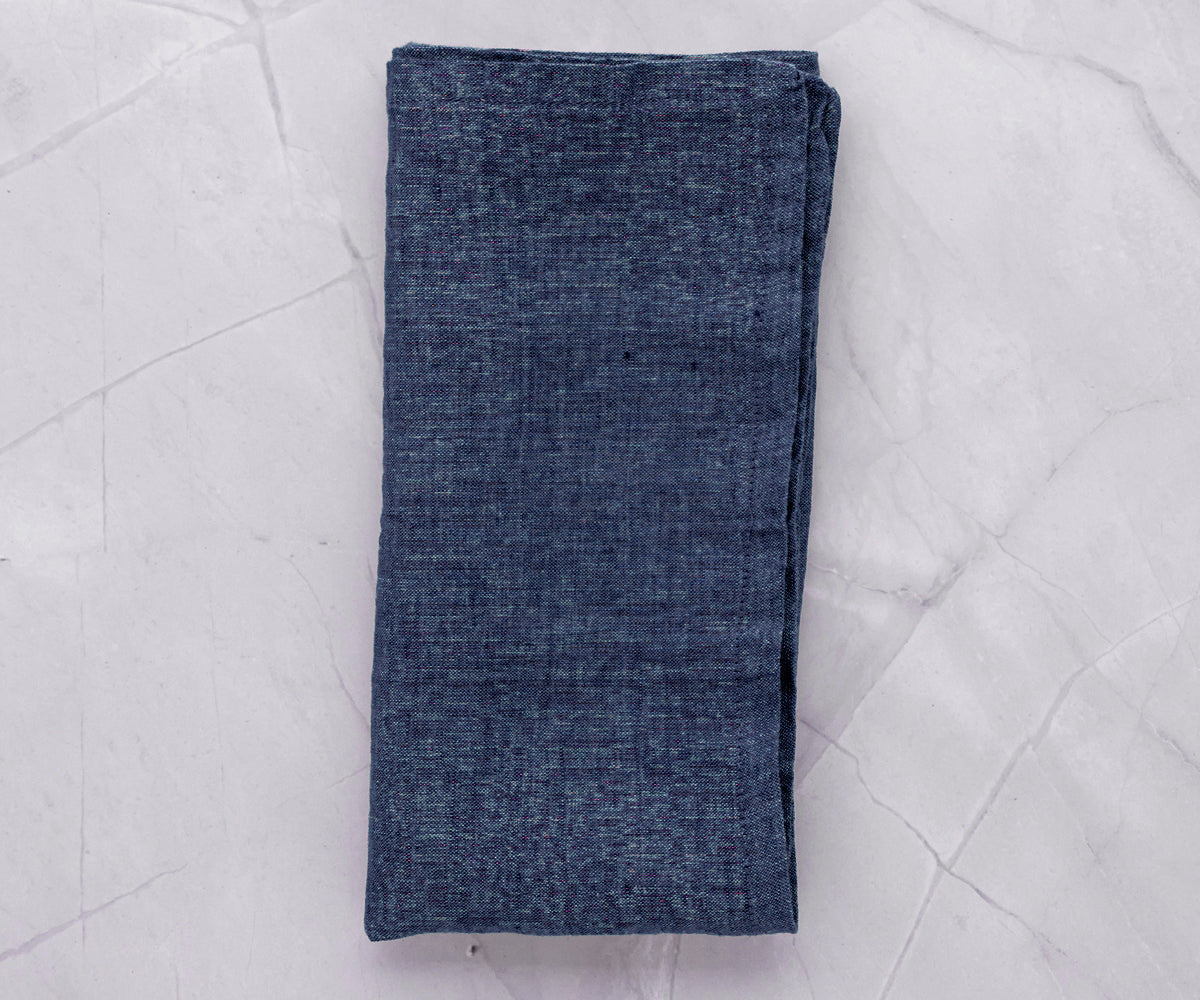Navy Linen Napkins
