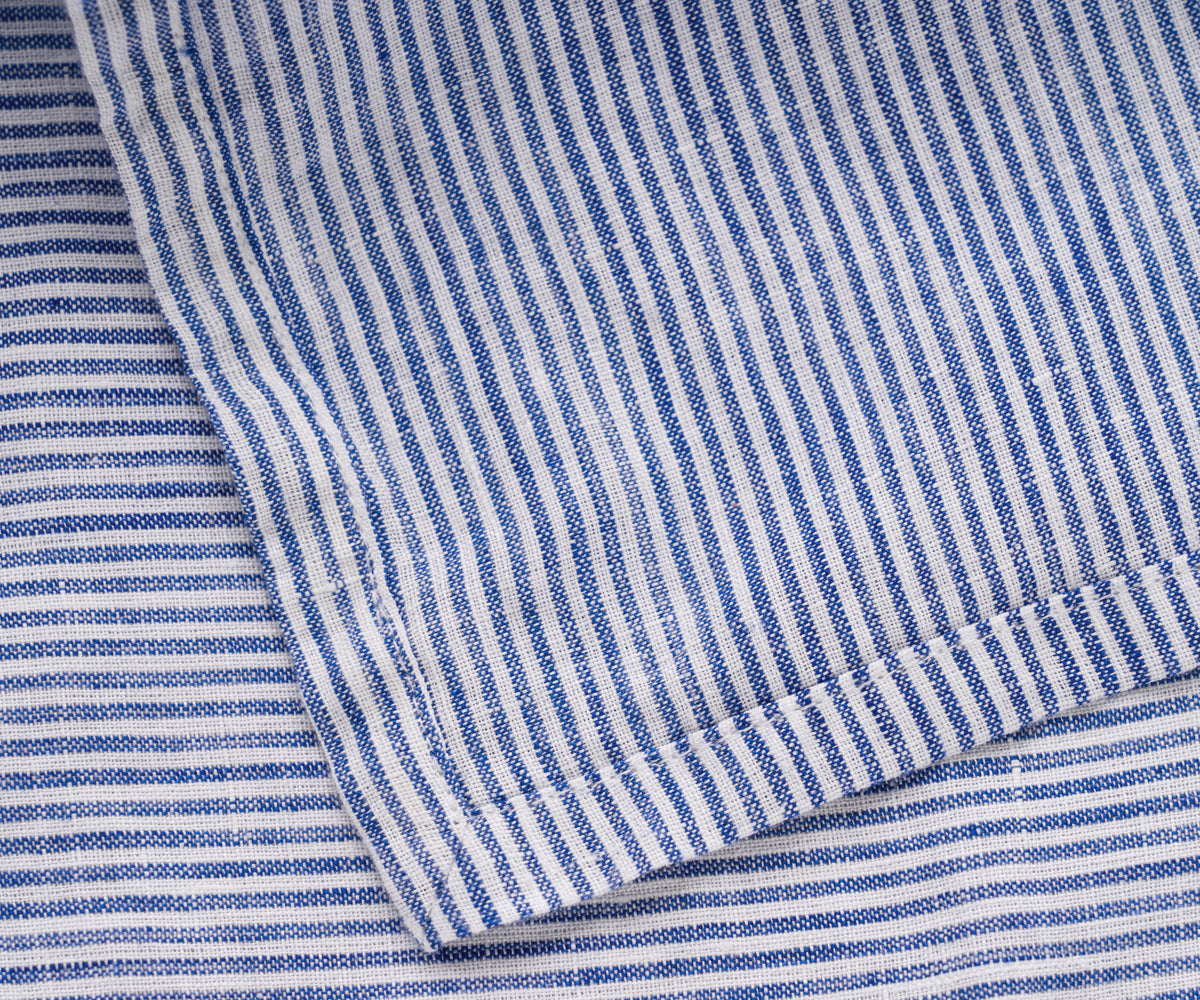 Dark Blue Ticking Stripe Napkins