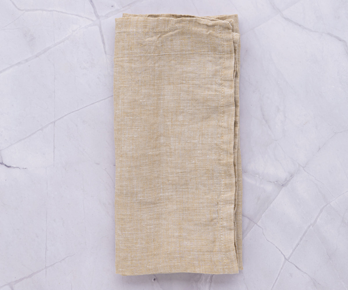 Plain Linen Napkins - Set of 4