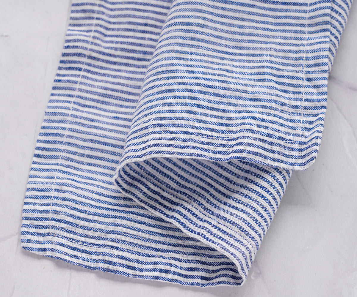 Dark Blue Ticking Stripe Napkins