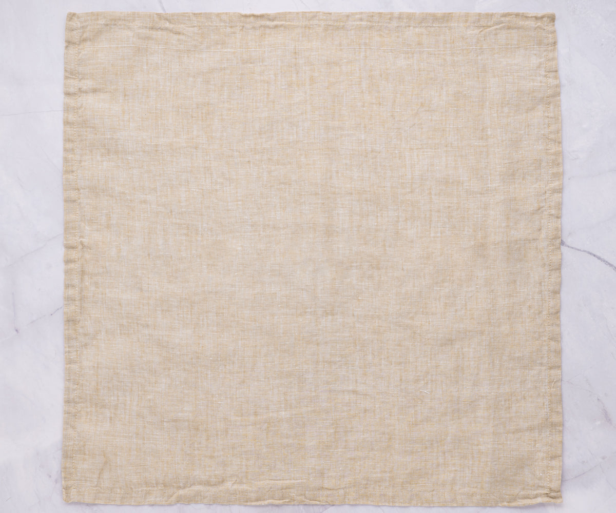 Plain Linen Napkins - Set of 4