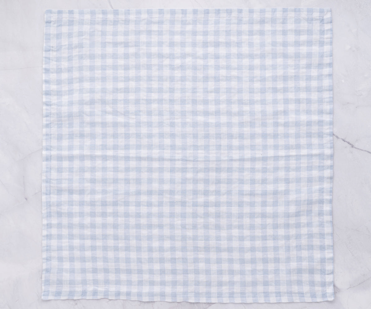 Linen Table Napkins - Checkered Napkins