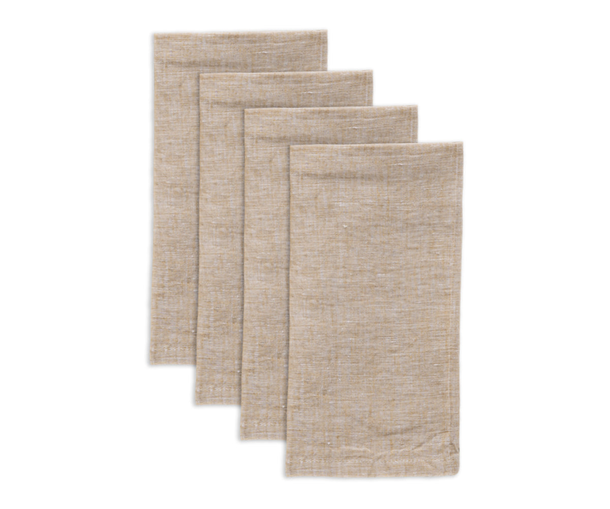Plain Linen Napkins - Set of 4