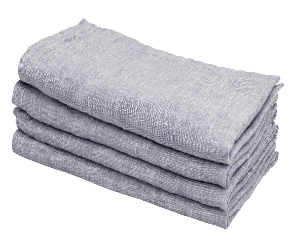 Plain Linen Napkins - Set of 4