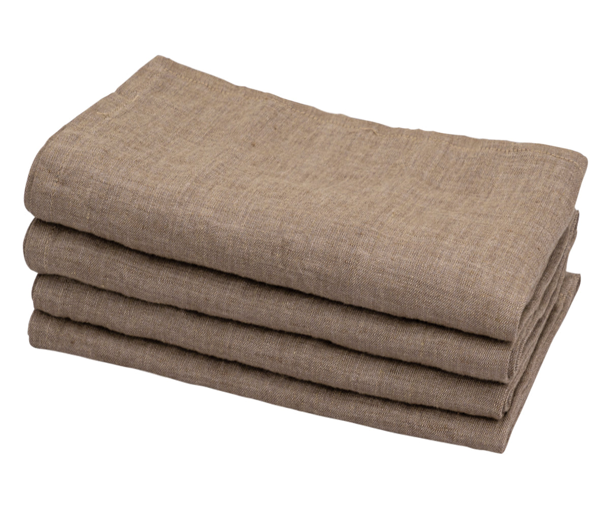 Plain Linen Napkins - Set of 4