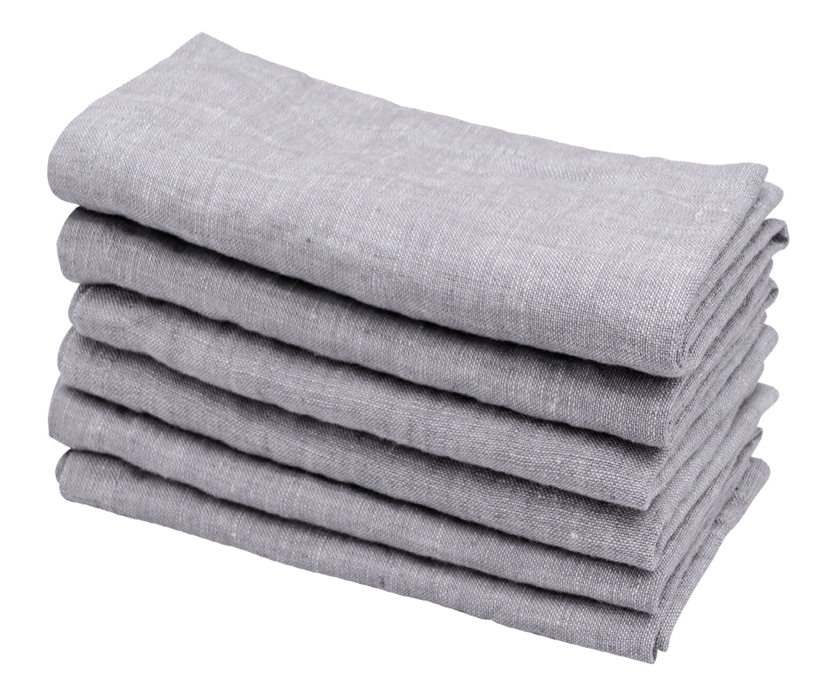 Plain Linen Napkins - Set of 4