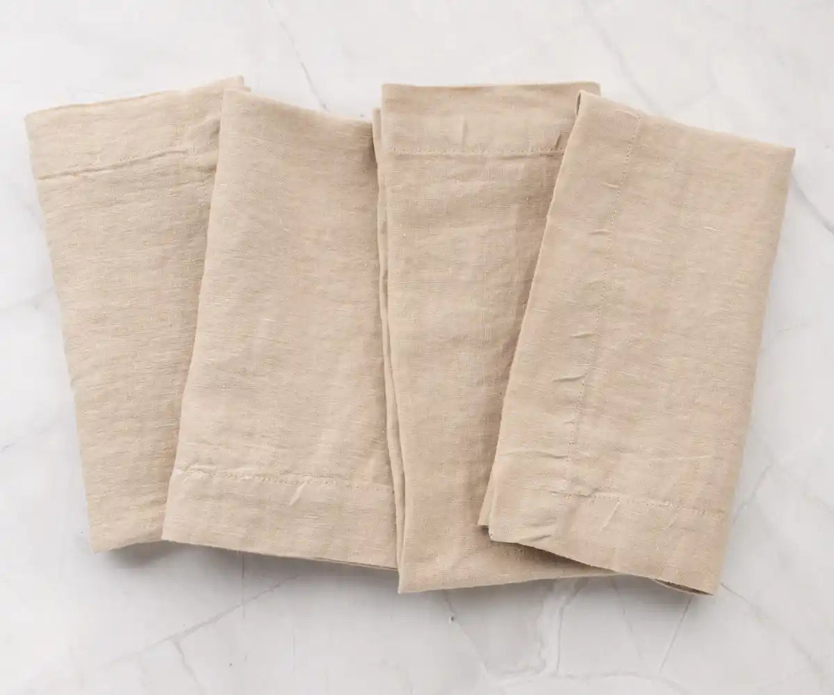 Cocktail Napkins - 100% Pure Linen