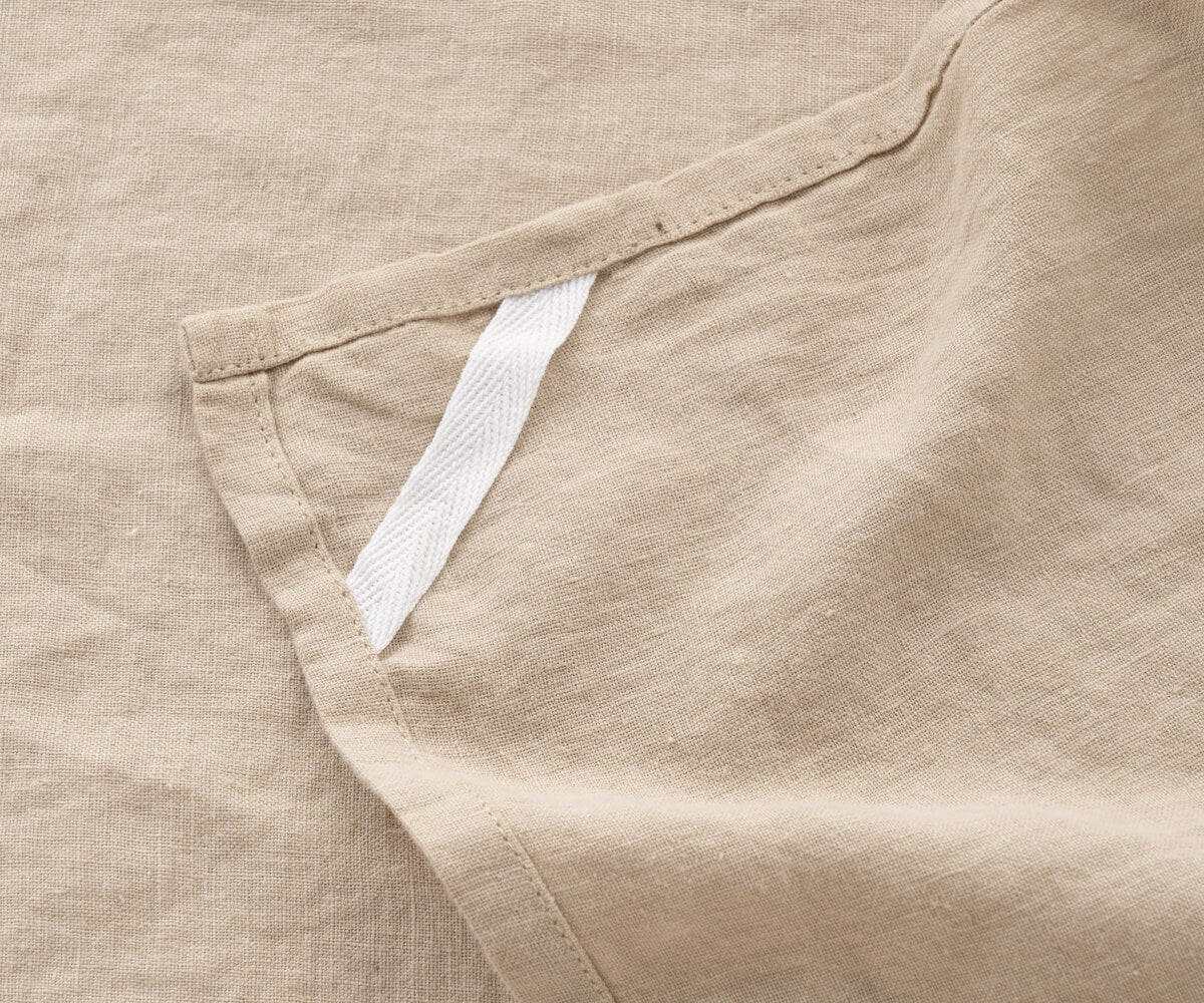 Beige Linen Kitchen Towels
