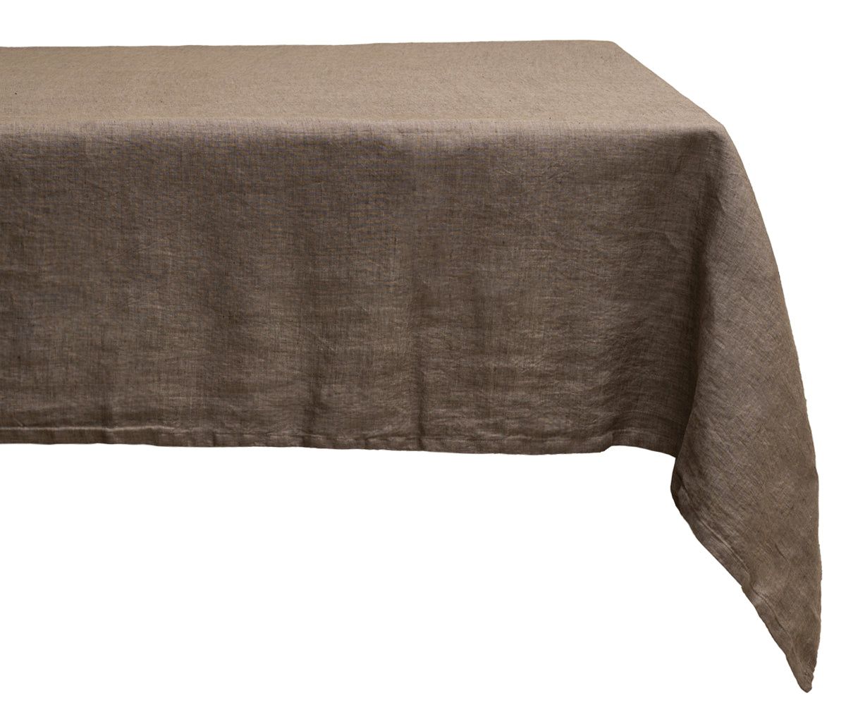 Plain Linen Rectangle Tablecloth