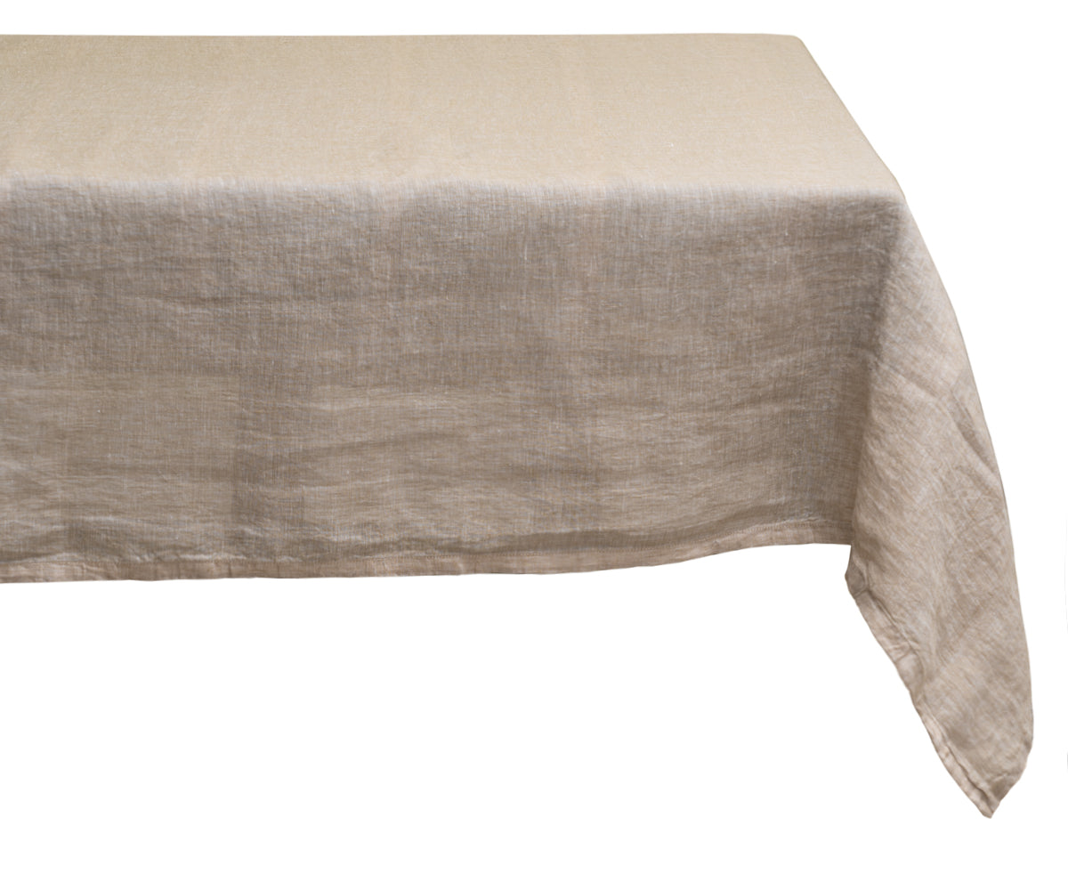 Plain Linen Rectangle Tablecloth
