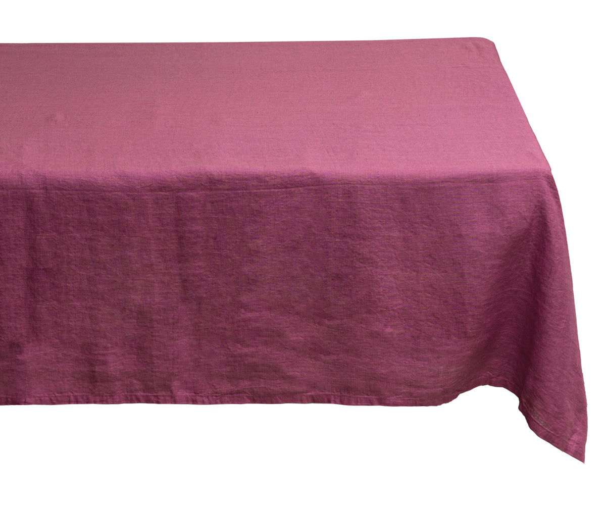 Plain Linen Rectangle Tablecloth