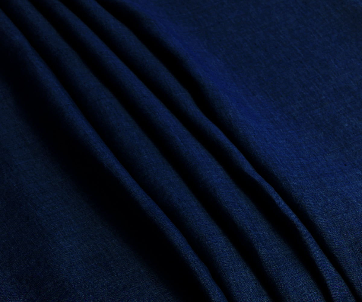 Navy Blue Linen Tablecloth