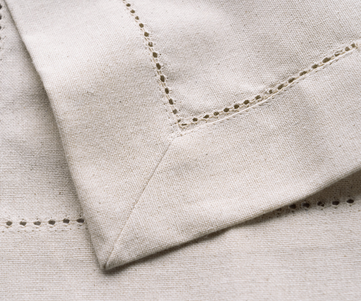 Natural Cotton Cocktail Napkins - 10 Inch