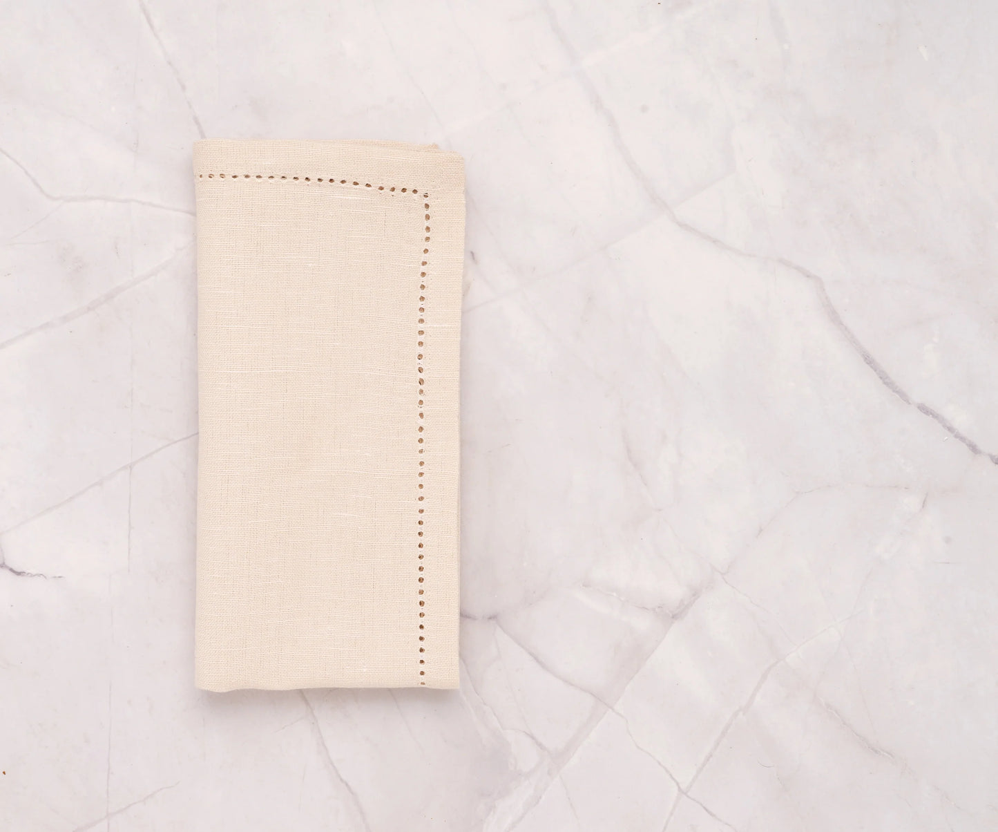Hemstitched Napkins - Natural