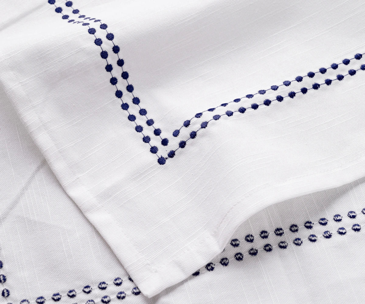 Pearls Navy Napkins Set of 12