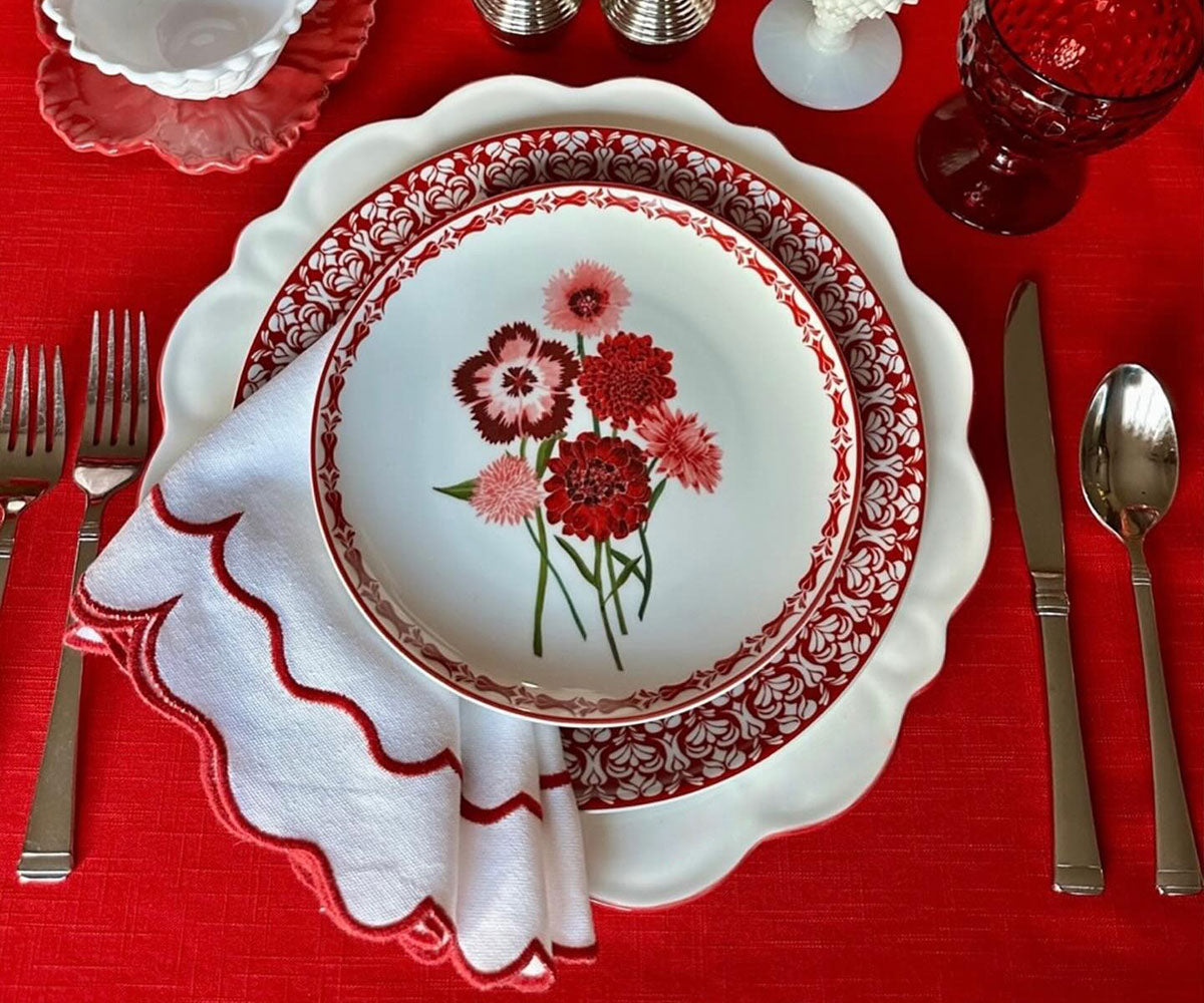 White Embroidered Napkins