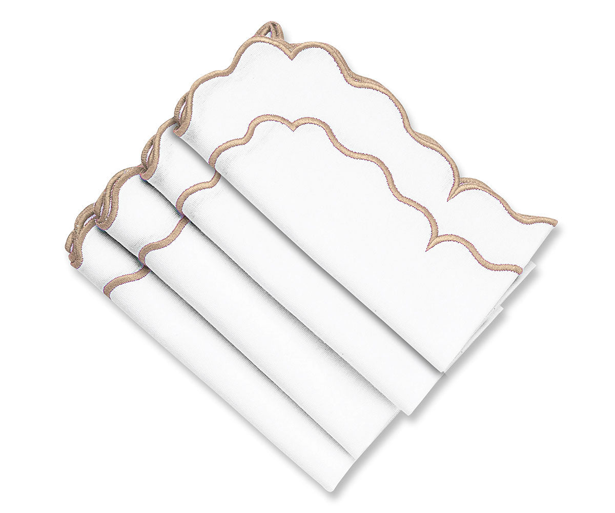 White Embroidered Napkins