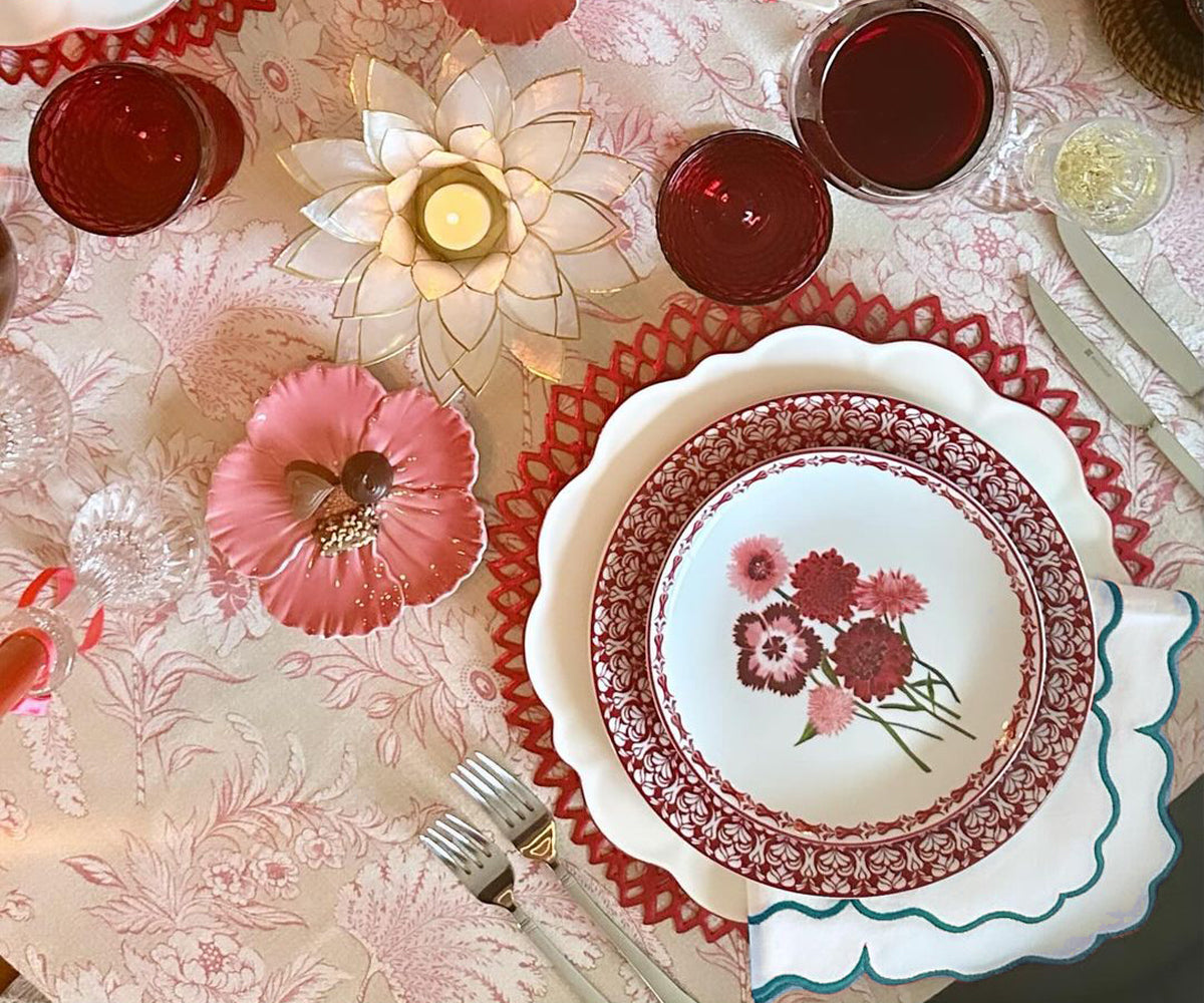 Scallop Trim Napkins - 100% Linen