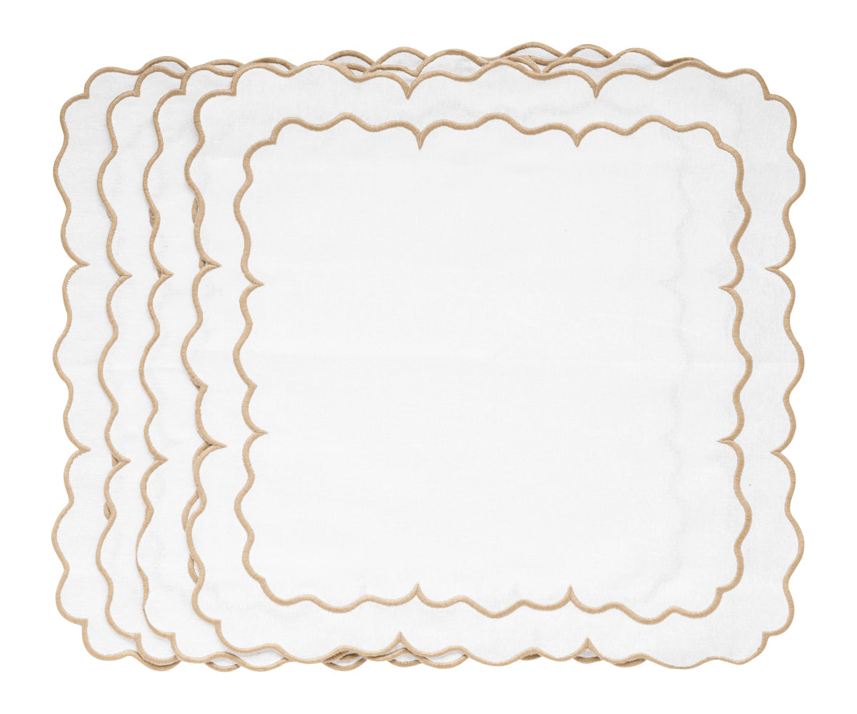 White Embroidered Napkins