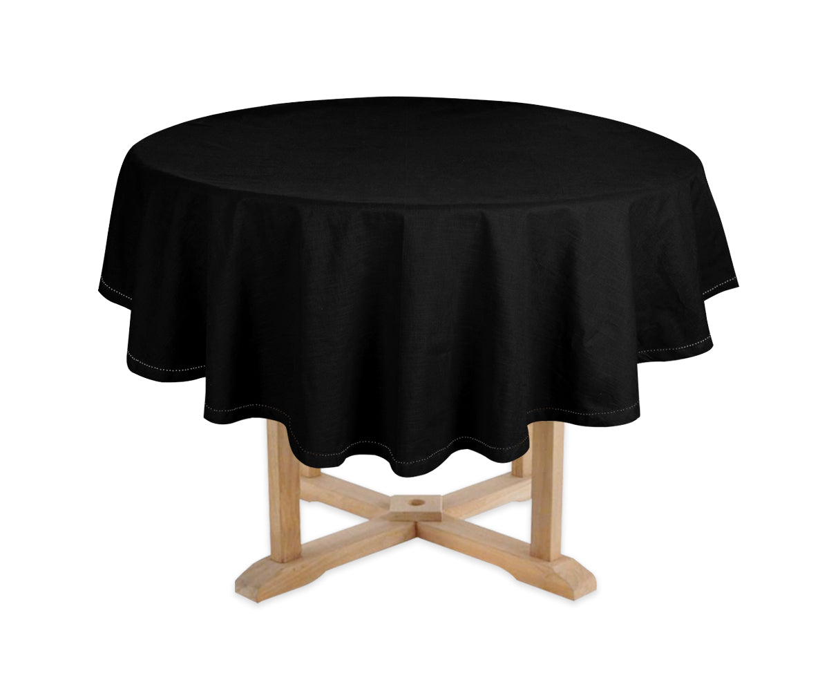 Black Circle Tablecloth