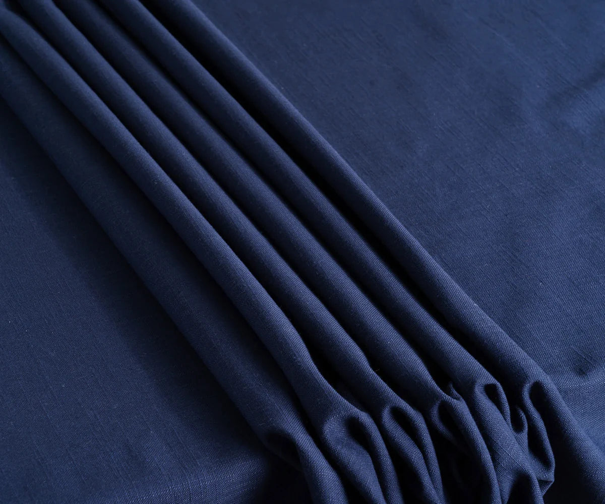 Navy Tablecloths with Hemstitch