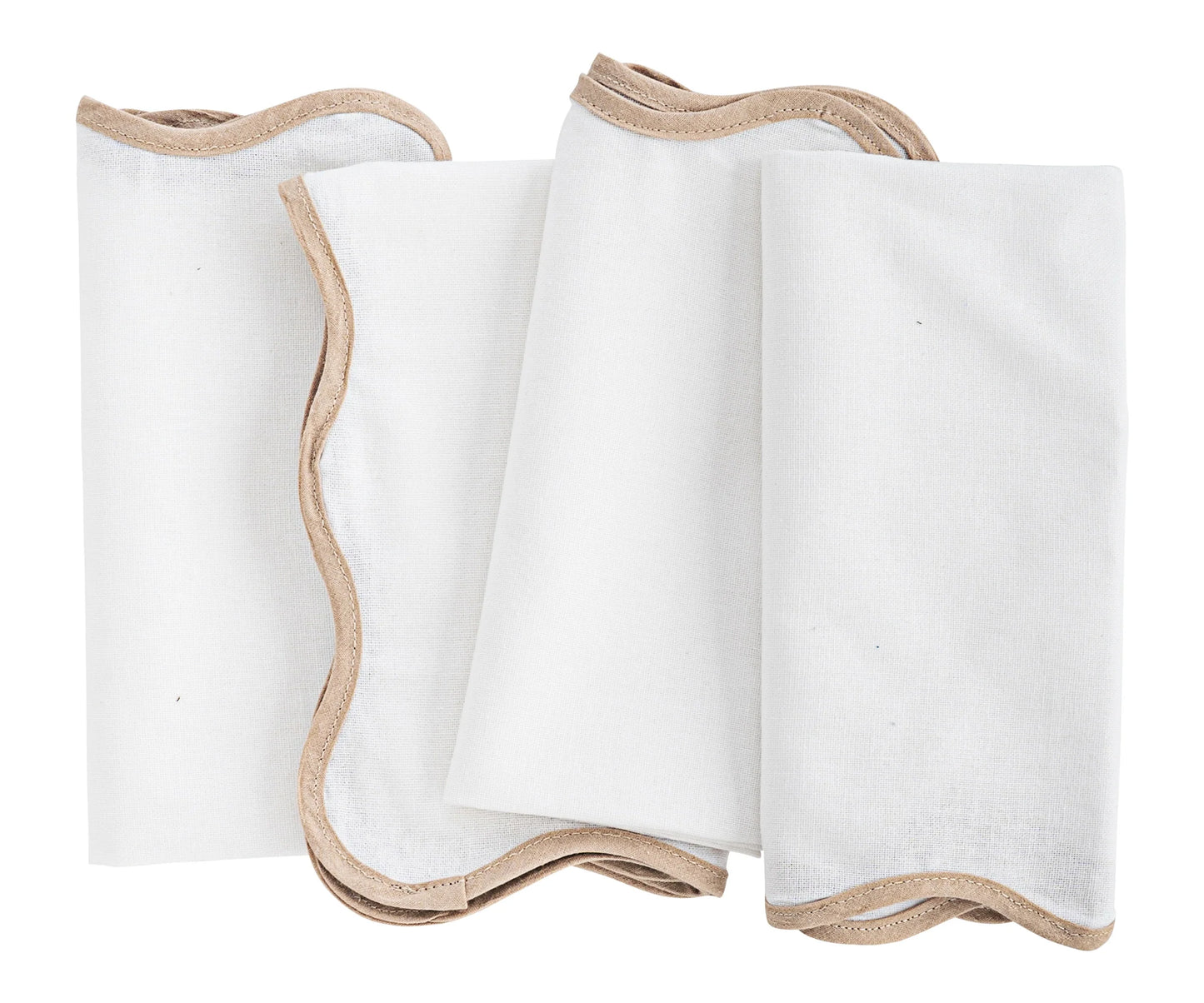 Pink Scalloped Napkin