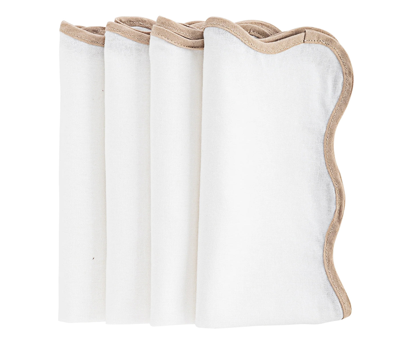Pink Scalloped Napkin