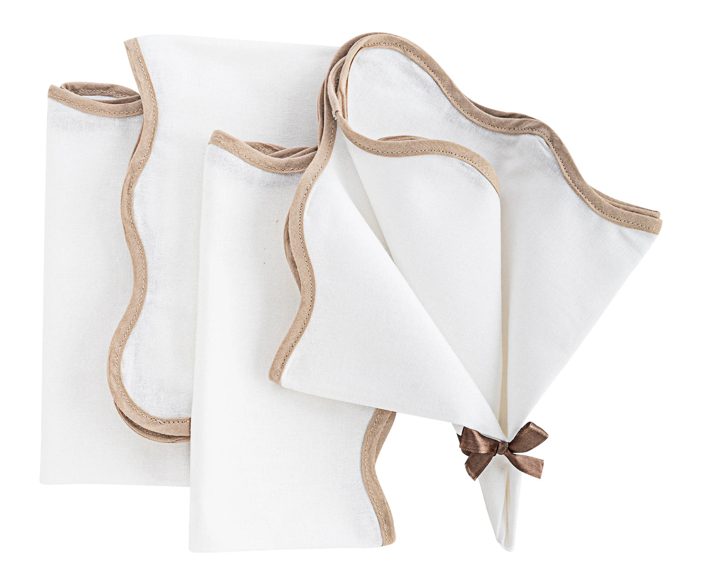 Pink Scalloped Napkin