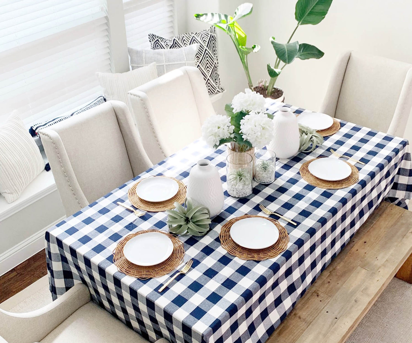 Cotton Tablecloths - Plaid Cloth Tablecloths
