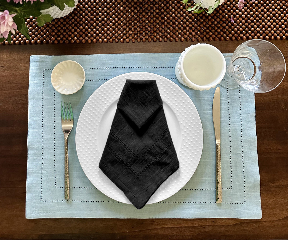Custom Double hemstitch Cloth Napkins