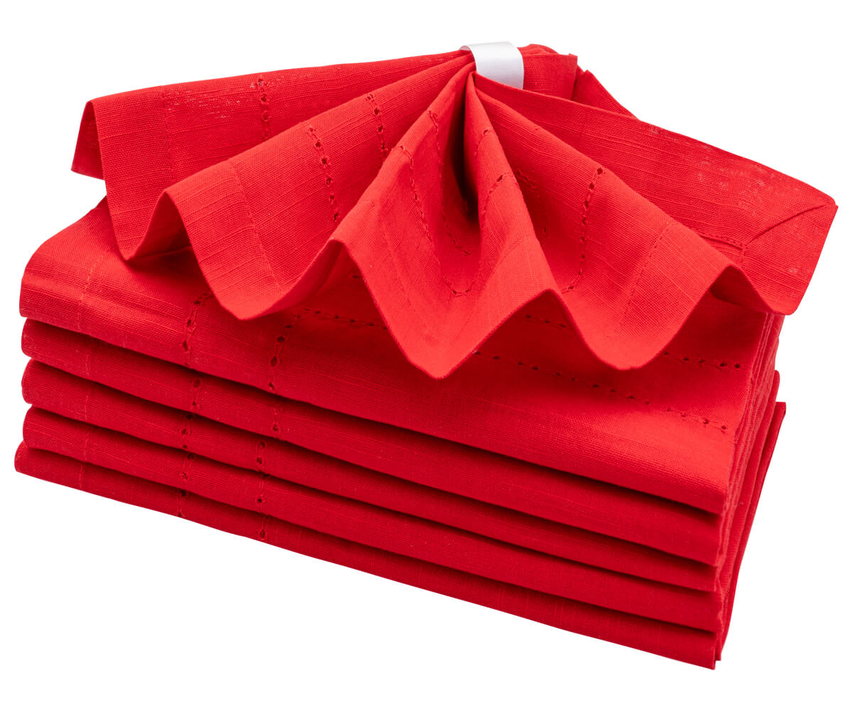 Cloth Dinner Napkins for Wedding Reception - Ivory, Red, Blue, Black, Navy, Green
