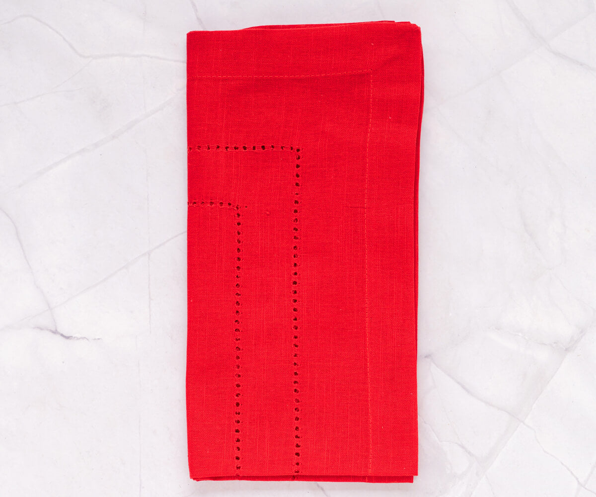 Cloth Dinner Napkins for Wedding Reception - Ivory, Red, Blue, Black, Navy, Green