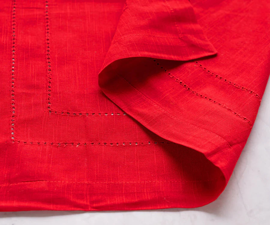 Custom Double hemstitch Cloth Napkins
