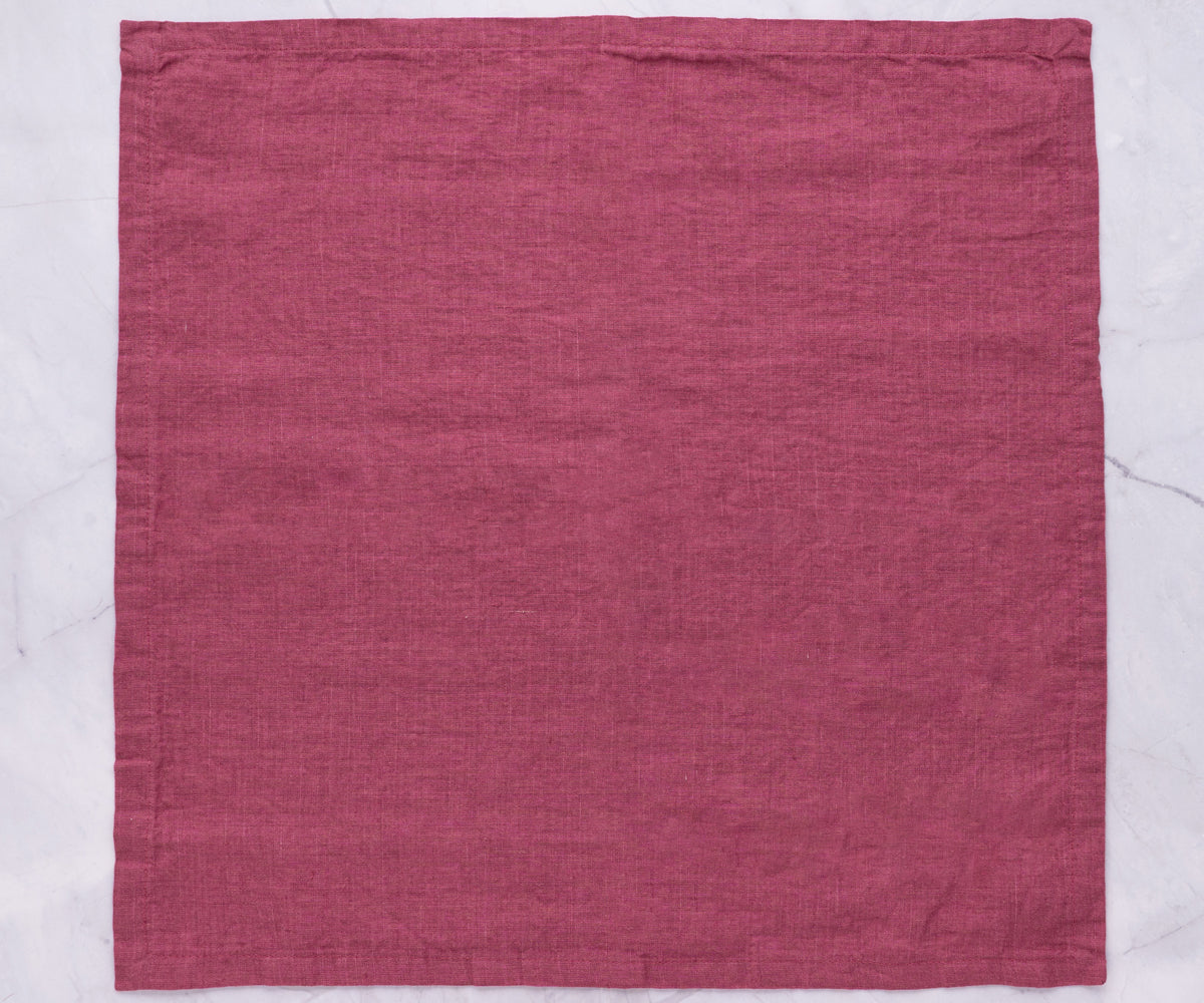 Plain Linen Napkins - Set of 4