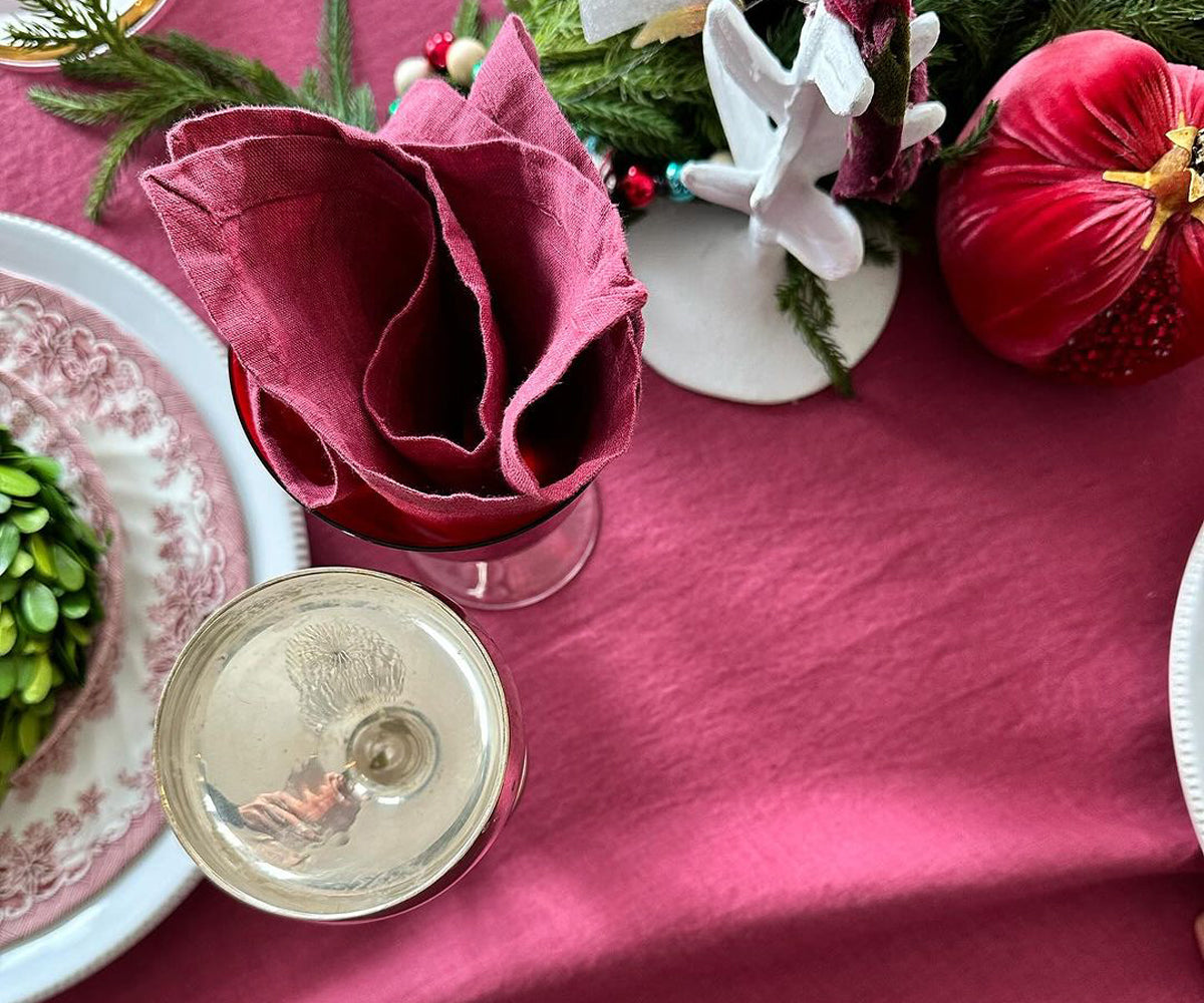 Plain Linen Napkins - Set of 4