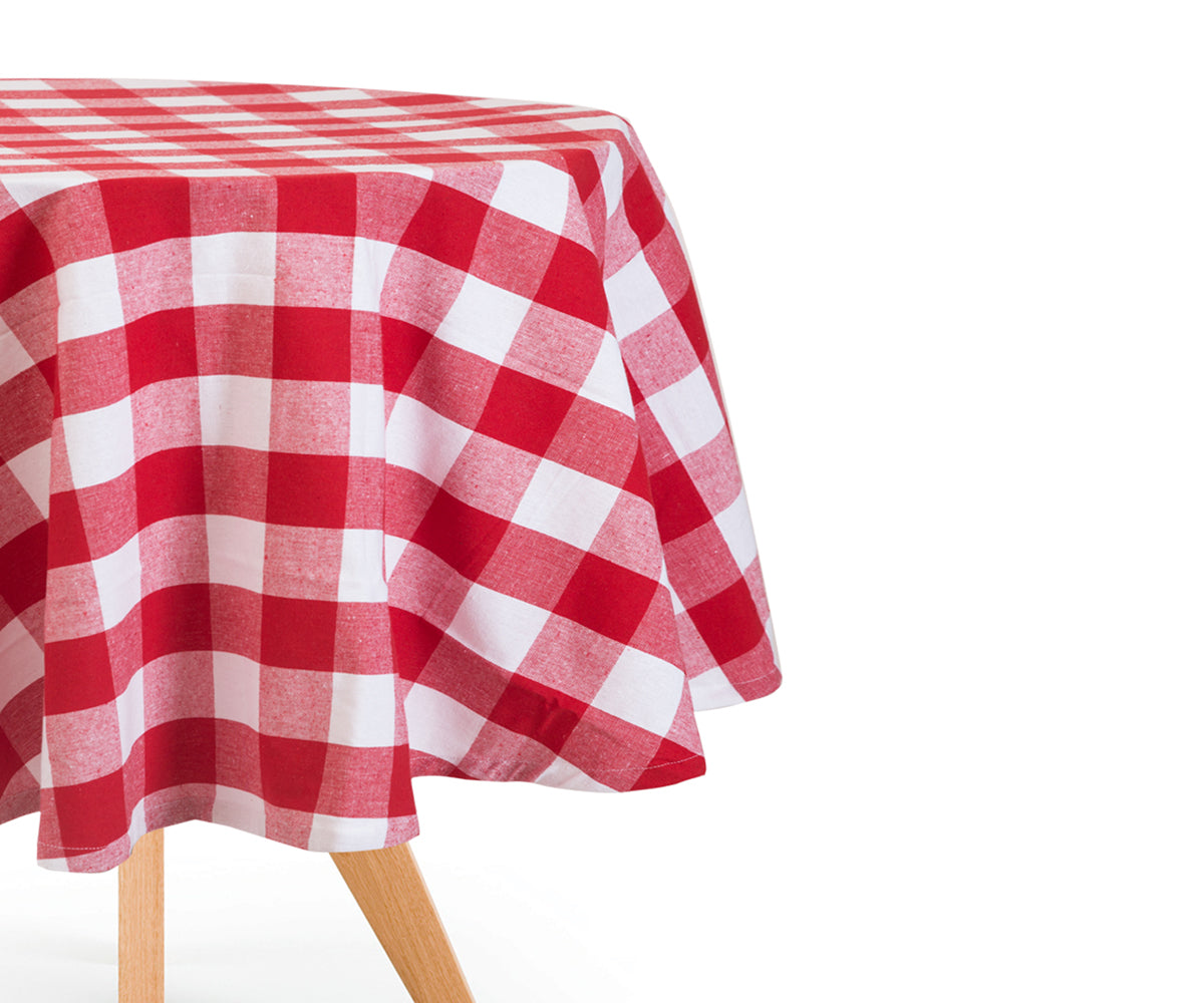 Round Tablecloth - Buffalo Plaid Table cloths