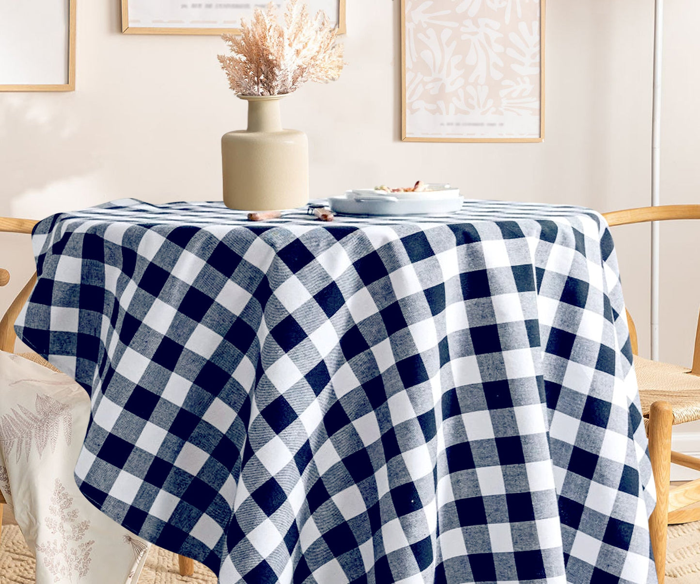 Round Tablecloth - Buffalo Plaid Table cloths
