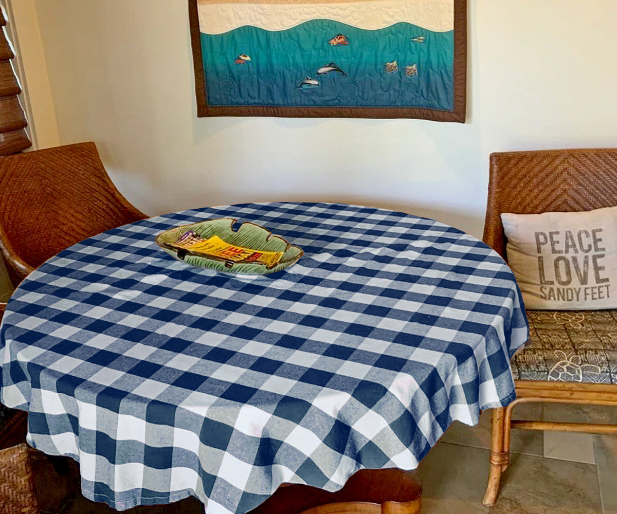 Round Tablecloth - Buffalo Plaid Table cloths