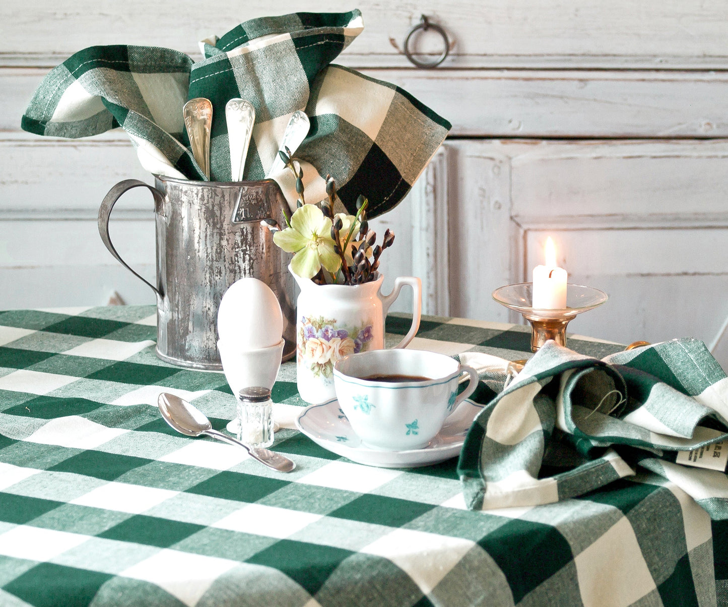 Round Tablecloth - Buffalo Plaid Table cloths
