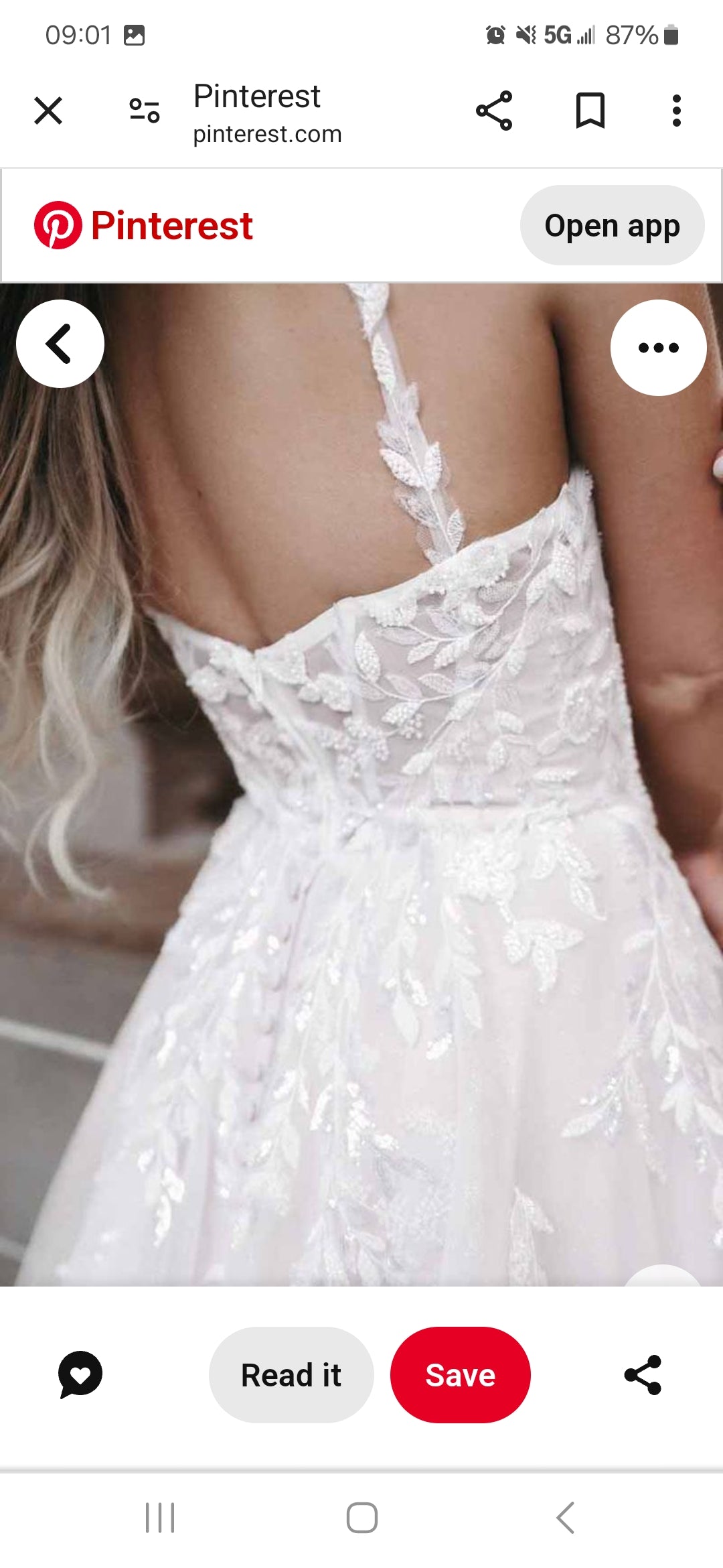 Victoria's Custom Gown