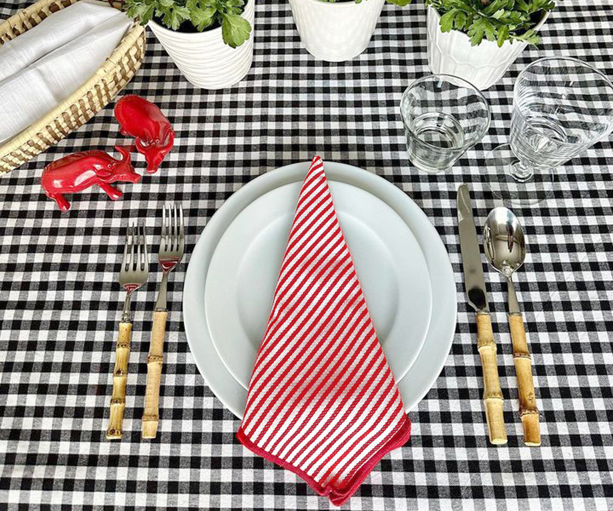 Red Cloth Napkins - Dinner Napkins