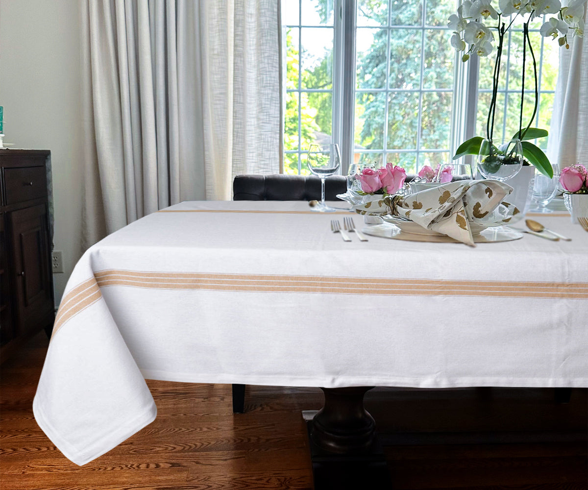 Striped Tablecloths - Classic French Style Table Linen