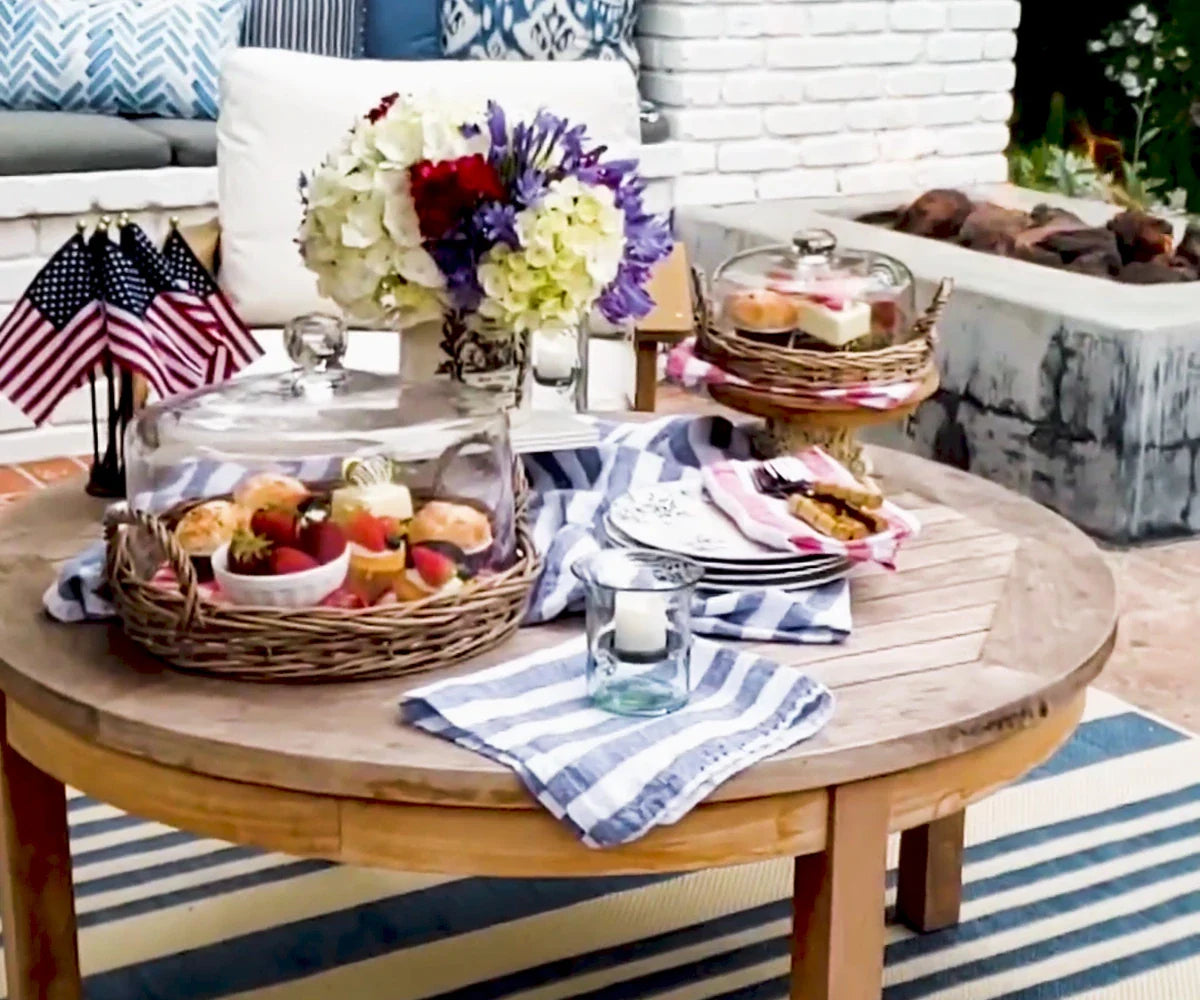 Italian Stripe Linen Napkins