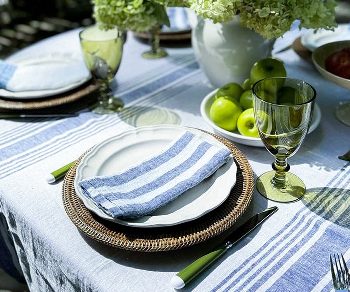 Italian Stripe Linen Napkins