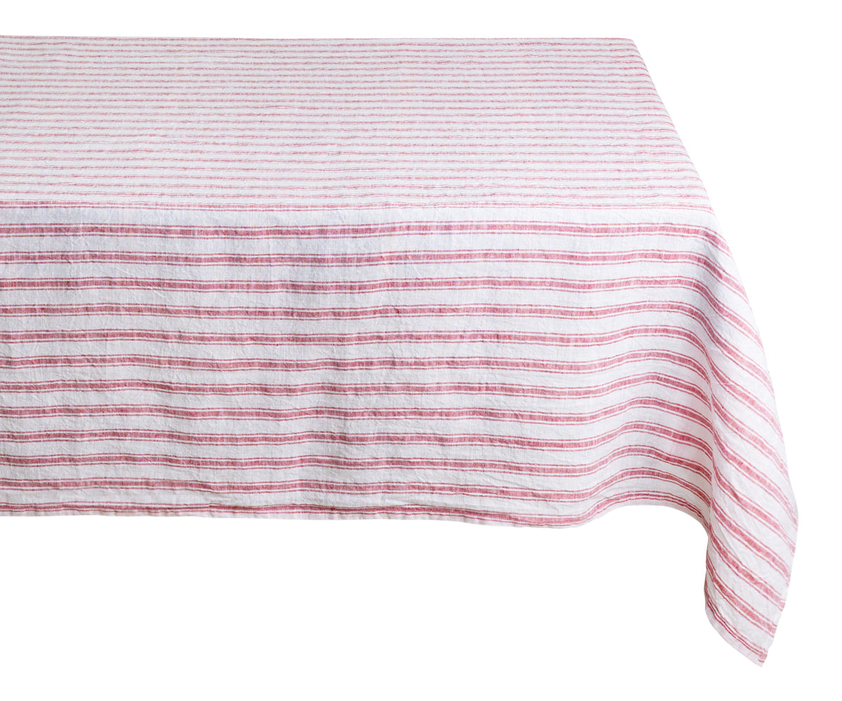 Linen Tablecloth - Striped Tablecloths