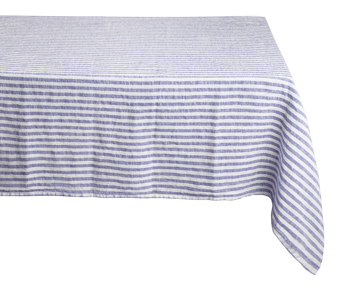 Linen Tablecloth - Rectangle Striped Tablecloths