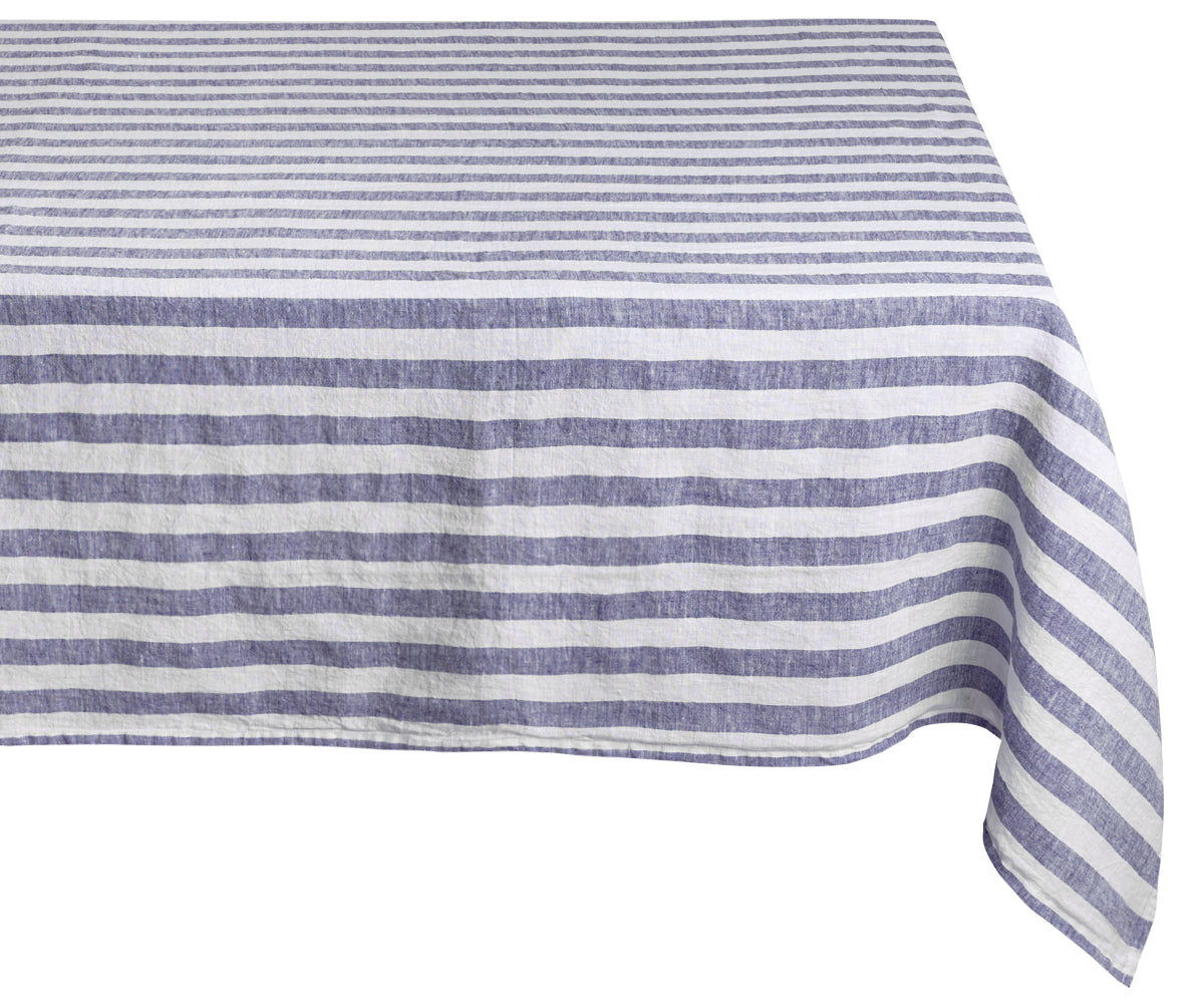 Linen Striped Tablecloth
