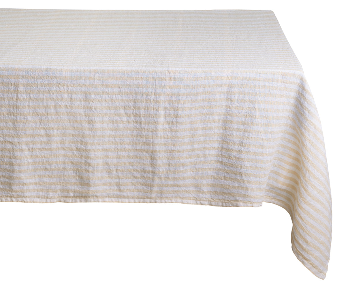Linen Tablecloth - Rectangle Striped Tablecloths